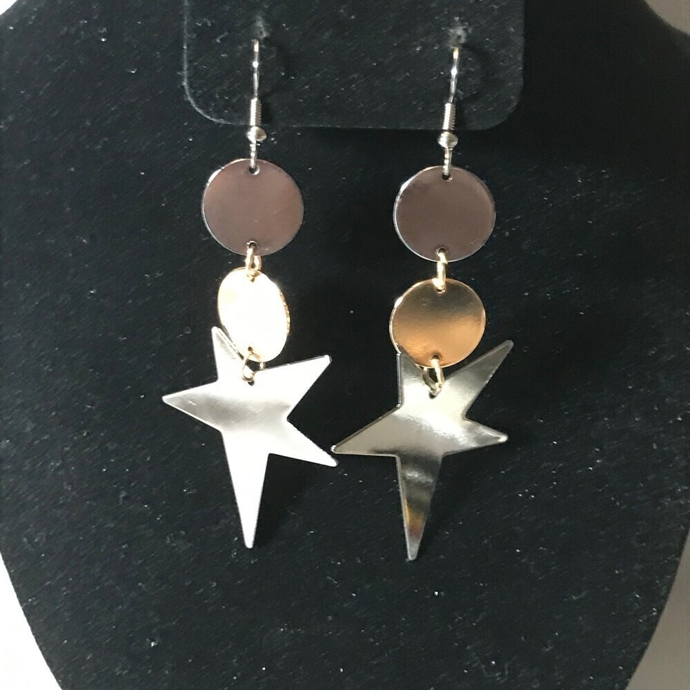 Paparazzi Metal Star Dangle Earrings